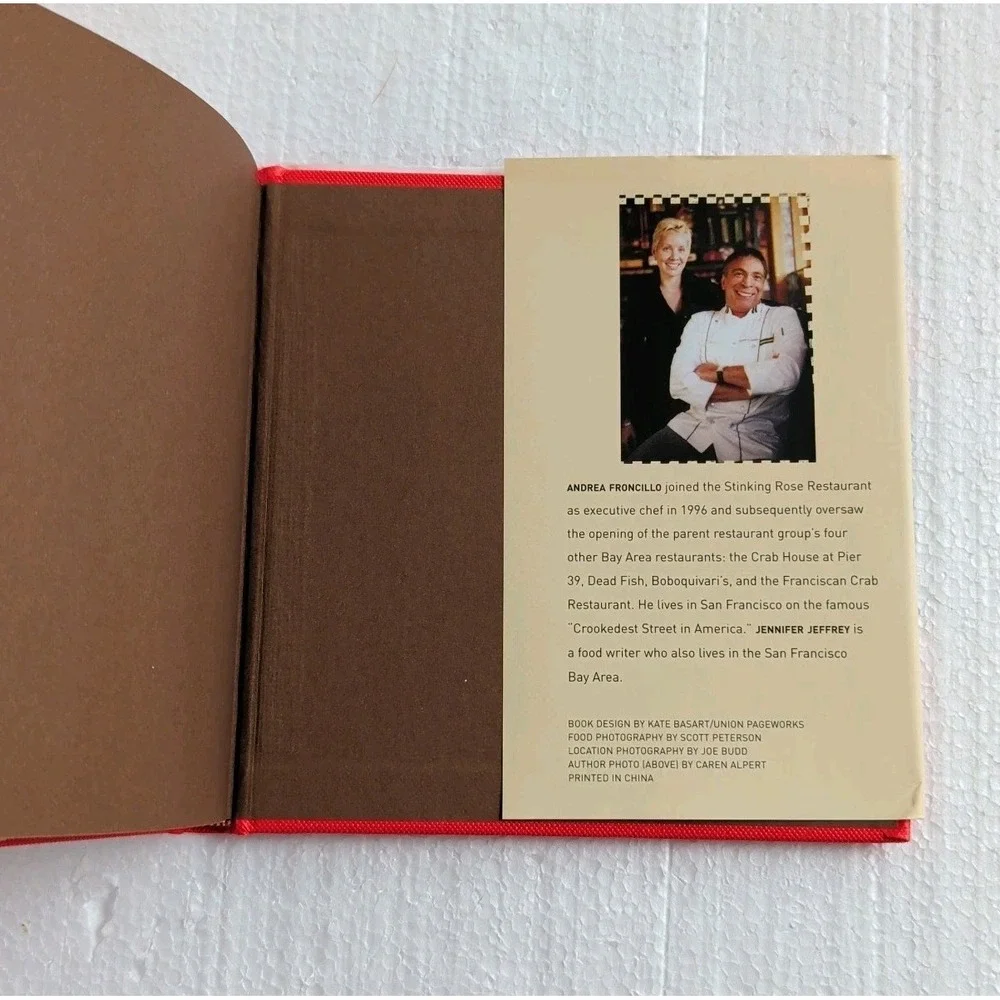 Crab: Buying, Cooking, Cracking; A Cookbook. Hardcover 2007 Andrea Froncillo‎